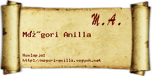 Mágori Anilla névjegykártya